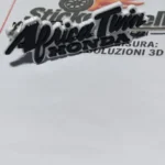 Portachiavi AFRICA TWIN Honda in gomma siliconica auto MOTO - Bianco E Nero